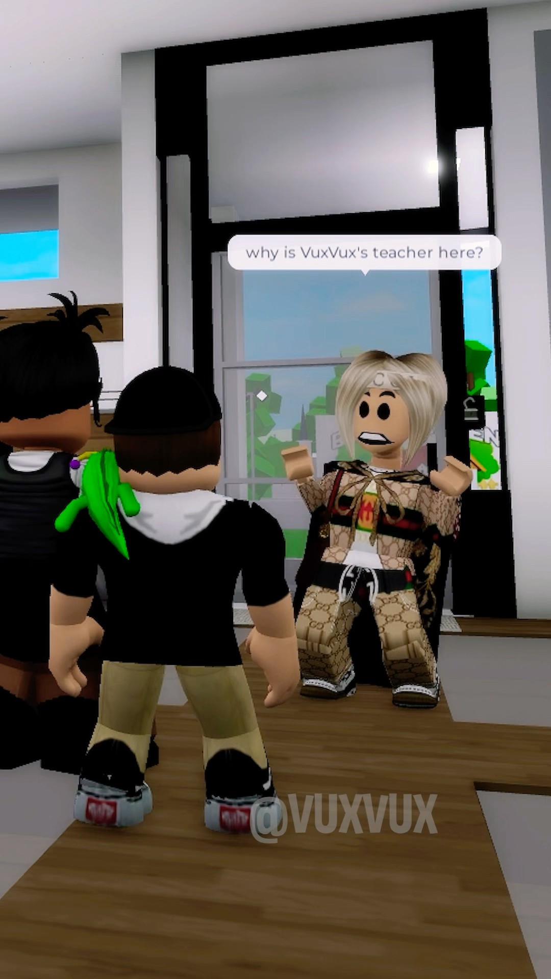 VUXVUX Has a TERRIBLE MOTHER Who REFUSED to Let Him Go to SCHOOL!?? #adoptme #roblox #robloxshorts