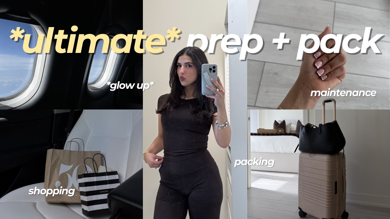PACK + PREP with me for vacay | *ultimate guide & glow up* | shopping ...
