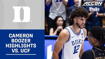 Duke Freshman Cameron Boozer Highlights vs. UCF