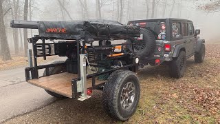 DIY Camp Trailer Walk around Mt Magazine Arkansas