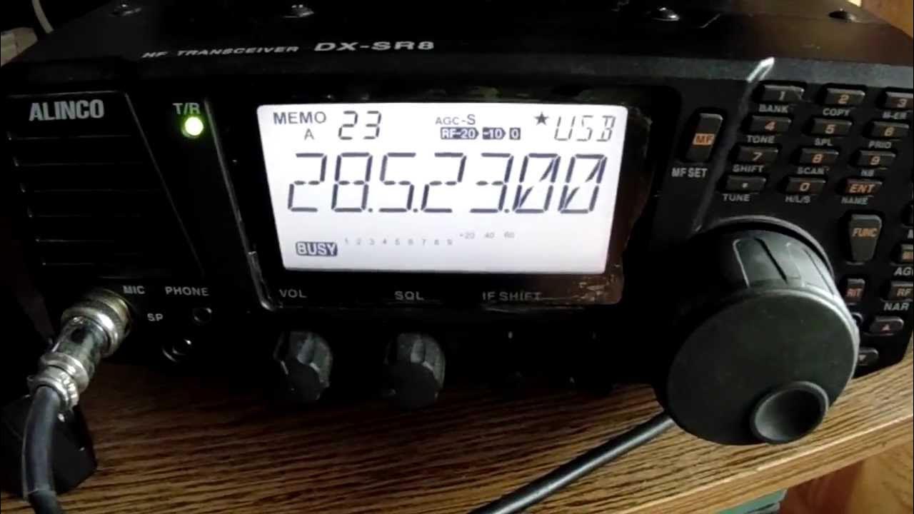 alinco DX SR8 T 10 и 11 метров YouTube