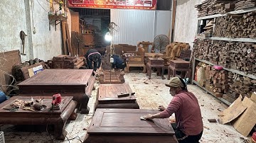 NAY EM LÊN ĐƠN BỘ BÀN GHẾ SƠN THUỶ GỖ CẨM LAI 18 MÓN SIÊU VÍP #dogosangtrang #banghe #banghesonthuy