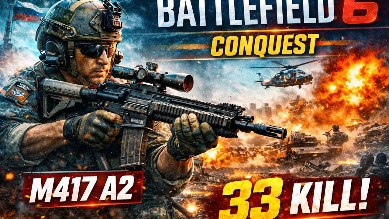 Battlefield 6 | M417 A2 İle 33 Kill | Conquest