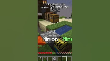 Minecraft miner minions on Skyblock!  #minecraft #minecrafttutorial  #gaming #skyblock #oneblock