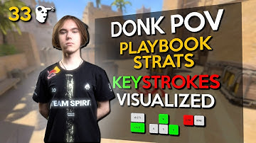 🔥WATCH HOW DONK DOMINATES MIRAGE! (KEYSTROKES VISUALIZED) - FACEIT GAMEPLAY | CS2 POV