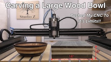 Carving A Large Wood Bowl on My CNC Router