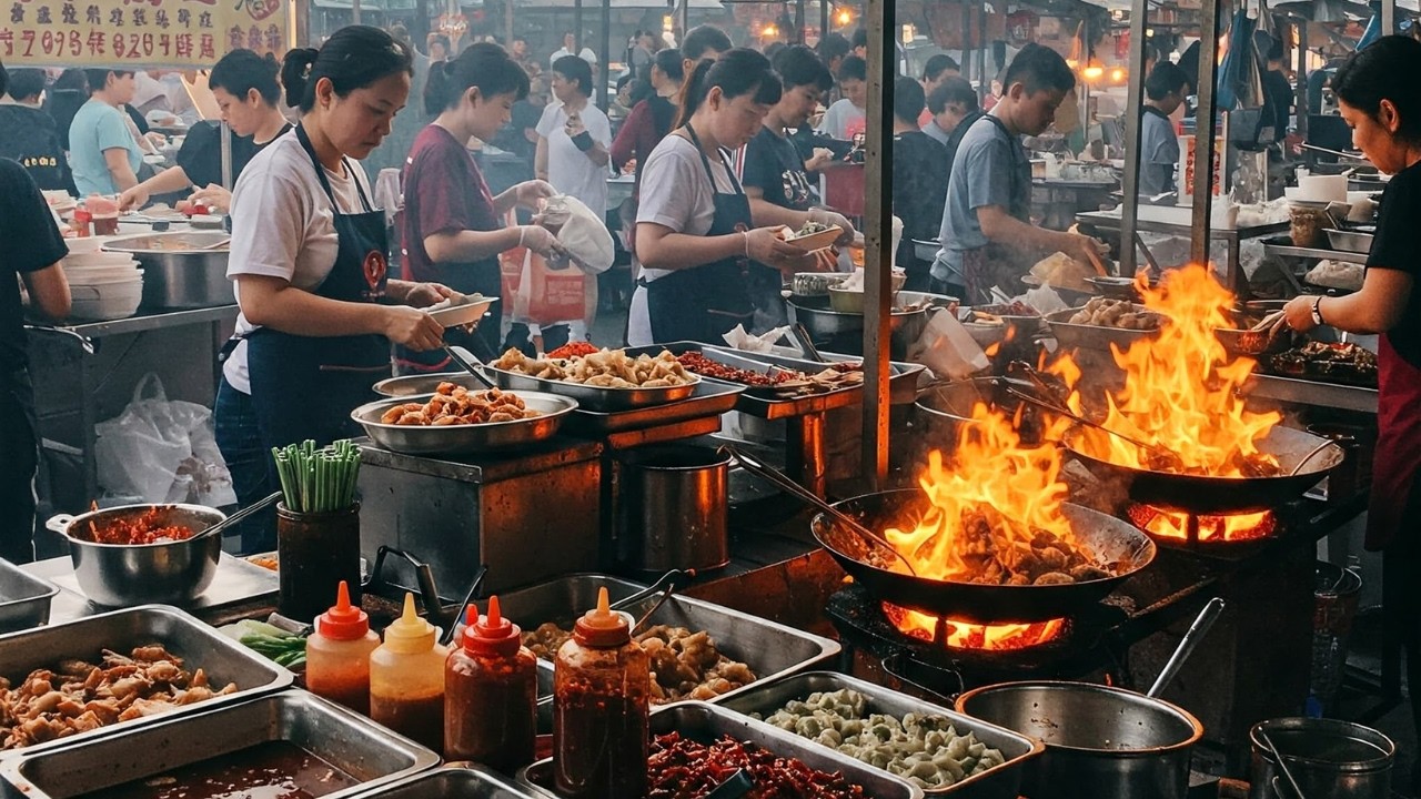 Crispy Pork Chicken With Master Frying Skills In Southeast Asia Street Foods Collection 2025