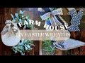 FARMHOUSE EASTER WREATHS DIY TUTORIAL | Dollar Tree Easter DIY | Wreathmaking Step By Step Tutorial