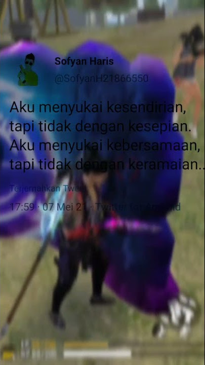 KUMPULAN STORY WA FF // AKU MENYUKAI KESENDIRIAN TAPI TIDAK DENGAN KESEPIAN.