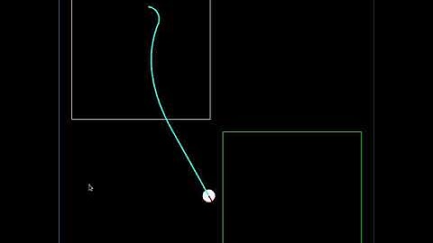 A simple neural-network controlled differential-drive agent reaching a given goal