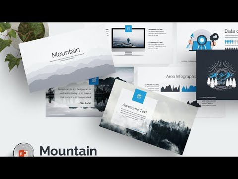 Mountain - Powerpoint Template | Shablon PPT | Power Point | elements ppt