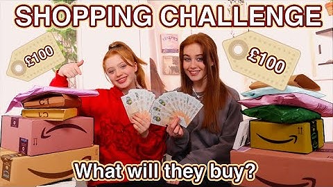£100 ONLINE SHOPPING CHALLENGE! What Will They Buy? Sisters Spring Shopping Haul | Ruby and Raylee