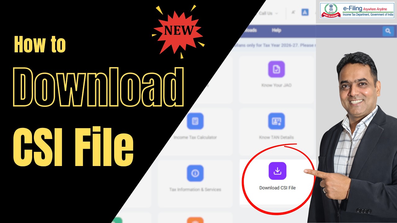 CSI File Download Process 🔥 | Step-by-Step TDS Tutorial (2026) - YouTube