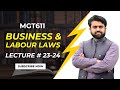 MGT611 Lesson 23 - 24 || Law of Partnership || Business & Labour Laws || short Lecture