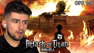 ATTACK ON TITAN ALL OPENINGS (1-9) REACTION/RANKING