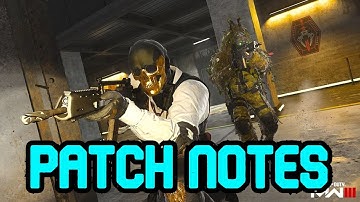 MW3 Season 1 Patch Notes
