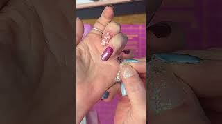 Red On White Base Cat Eye Nail Gel