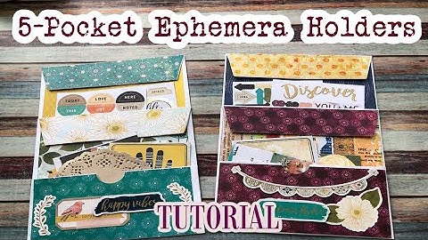 5-Pocket Ephemera Holders • TUTORIAL