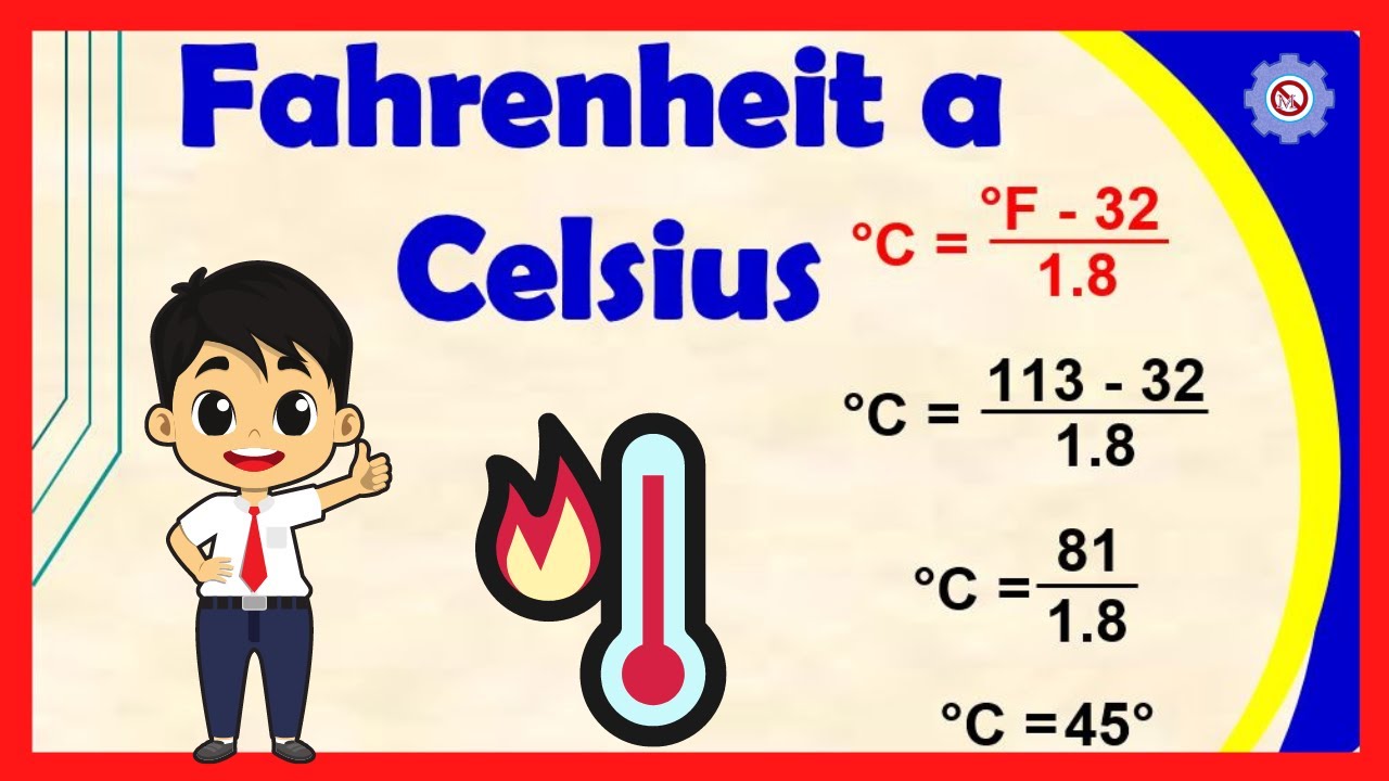 Melodramático clásico postura 💥 Convertir de Grados FAHRENHEIT a CELSIUS - Ejemplos Resueltos | Escalas  de Temperatura - YouTube