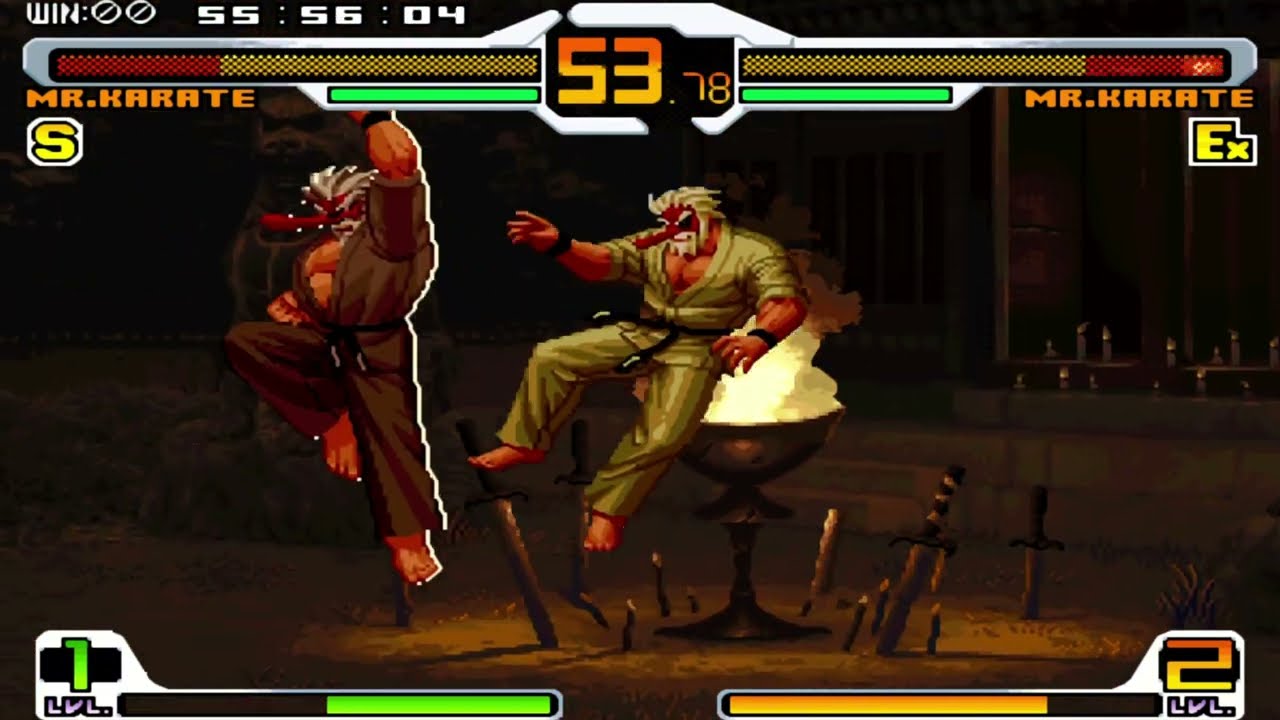 Mr  Karate Mirror Match – Normal vs Boss Version