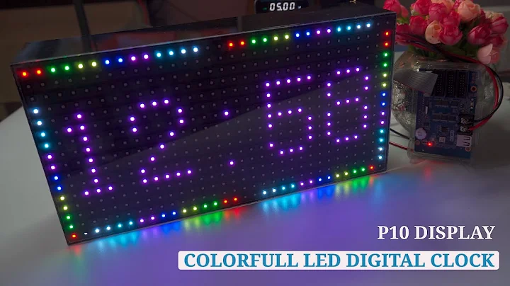 How to Connect and Configure a P10 RGB LED Display Panel with Huidu W04 Controller | Part 1