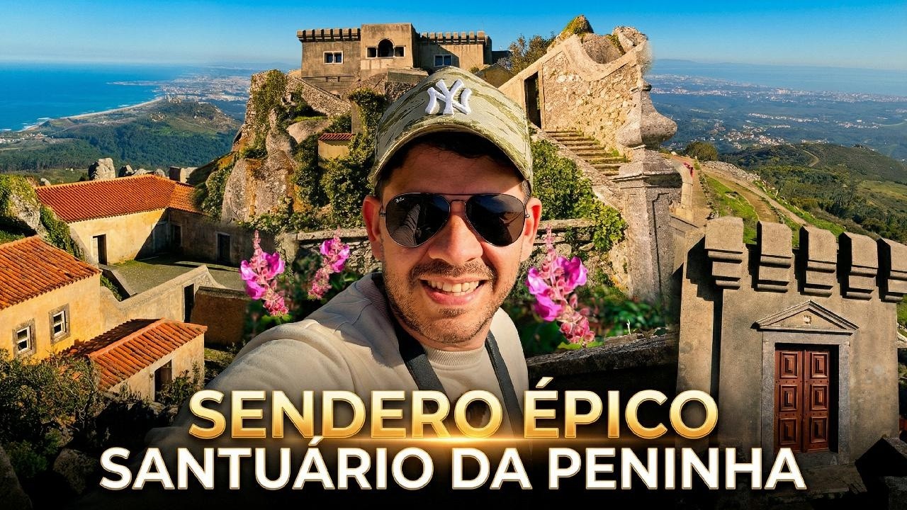 El lugar MÁS VENTOSO de Sintra: Ruta al Santuario da Peninha y sus vistas 4K🥾