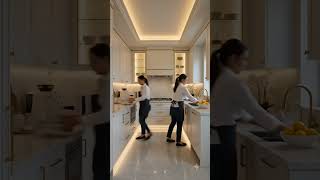 Dream Kitchen Renovation Reveal | Modern White & Gold Design#KitchenTransformation #LuxuryKitchen
