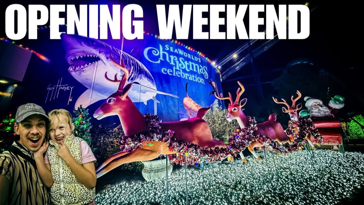 Открытие рождественского фестиваля SeaWorld в выходные 2025 года | Полное погружение в праздник! ...