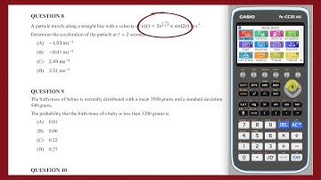 2020 QCE Maths Methods Written Exam Sample Paper Video Solutions Questions 6 - 10