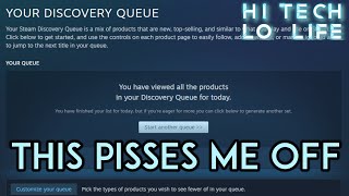 [First World Problems] Why is #Steam's Discovery Queue so GARBAGE? #SteamDeck