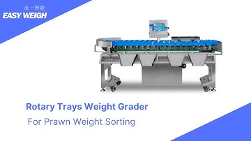 Rotary Trays Weight Grader for Shrimp and Prawn Weight Sorting