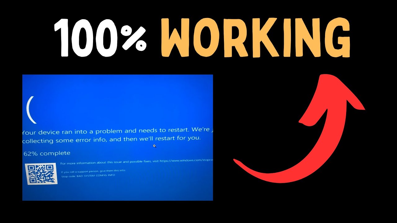 Windows 11 Black Screen Bad System Config Info