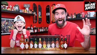 10 Year Old  Vs. Entire TABASCO Line!