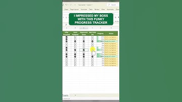 Funky Progress Tracker 💃🕺#excel #exceltips #corporate