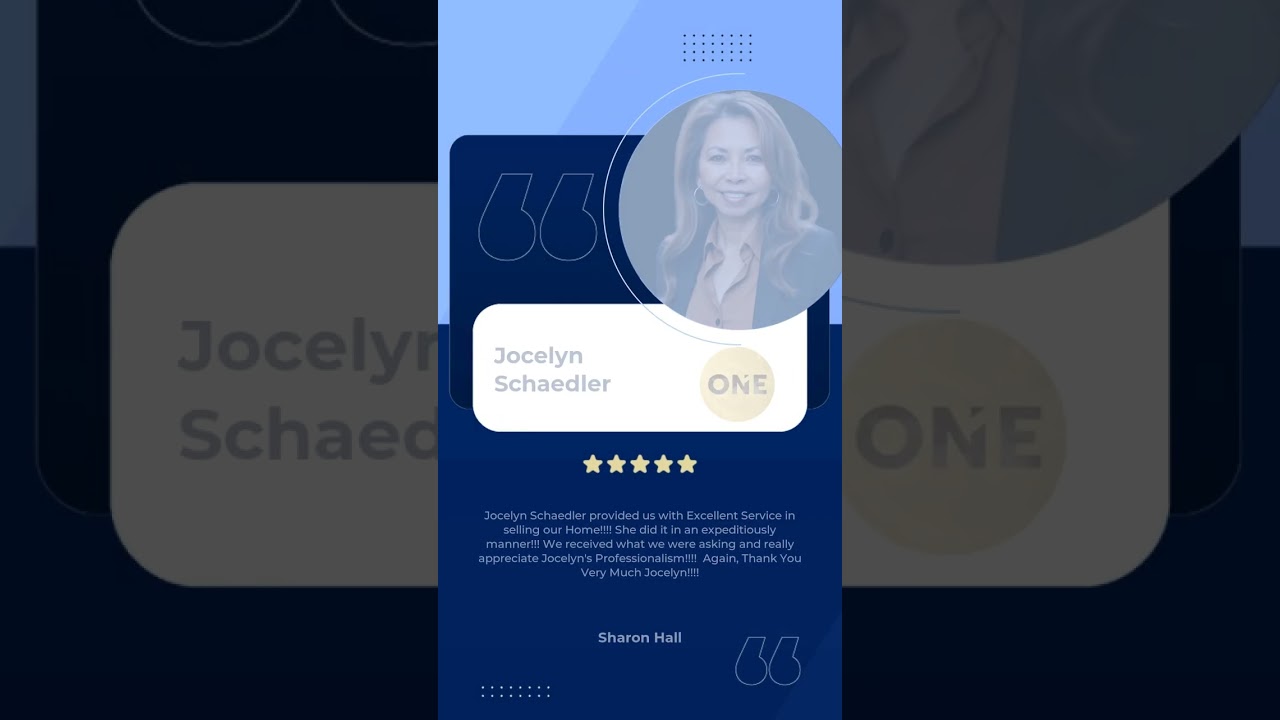 Jocelyn Schaedler provided us with Excellent Service in selling our Home!