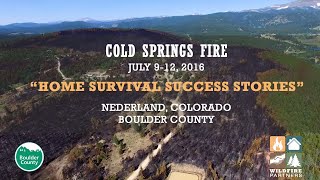 Cold Springs Wildfire Success Stories Video | Wildfire Partners | Boulder, Colorado