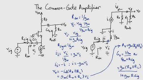 The Common-Gate Amplifier - [ENG] Electronics 1: Module 3 Lecture 32 ZE - 264