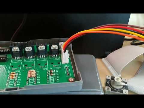 Stepper motor demo on 8086 Microprocessor kit