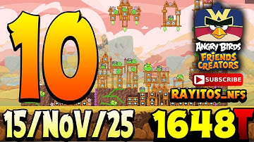 Angry Birds Friends Level 10 Toernooi 1648 Highscore POWER-UP walkthrough