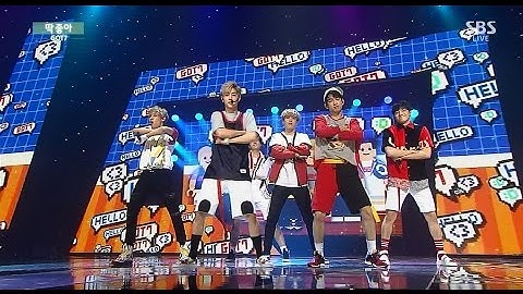 GOT7 "딱 좋아(딱 좋아)" 무대 @ SBS 인기가요 2015.07.26