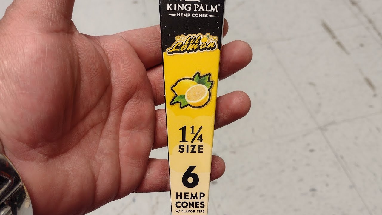 King Palm Hemp Cones Lil Lemon 1 1/4 6pk w/Flavor Tips Review Bruh!