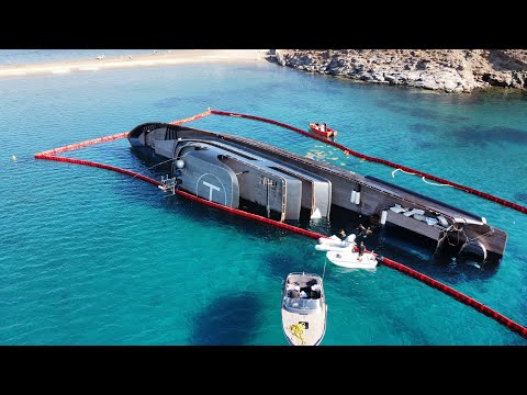 Superyacht „007“ sinks in Greece