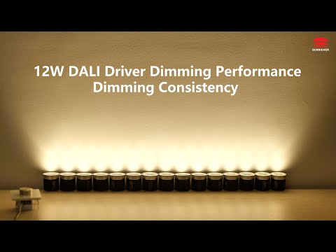12W DALI driver dimming performance -- Dimming Consistency