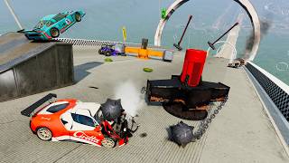Racing Down Huge Dangerous Ramp screenshot 3