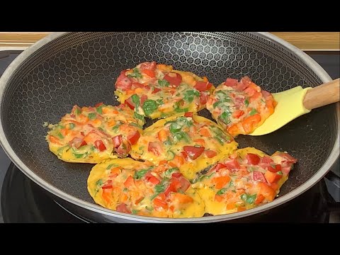 Вкусный Завтрак или Ужин за 5 минут! Самый Простой рецепт готовлю 3 раза в неделю! Вкуснее чем пицца