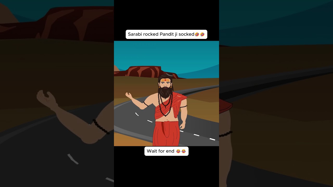 Sarabi rocked Pandit ji socked 🤣😂 #shorts #shortvideo #comedyshorts #ramdevbaba