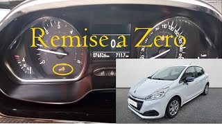 PEUGEOT 208   REMISE A ZERO