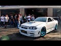 R34 GTR Shuts Down Car Meet!