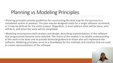 Planning and Modeling Principles | Software Engineering and Project Management | Video Assignment 1