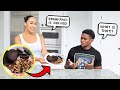 Serving My Fiance BURNT FOOD To See His Reaction...*He Was Not Happy*